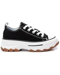 Xti - Lace-up Canvas Sneakers Refresh Collection By - Lyst