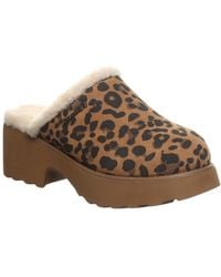BEARPAW - Marnie Suede Slip-on Clogs - Lyst
