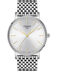Tissot - Swiss Everytime Stainless Steel Bracelet Watch 40mm - Lyst