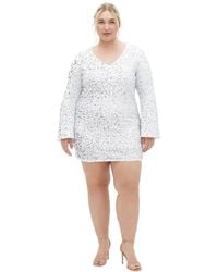 City Chic - Plus Size Sequin Neptune Dress - Lyst