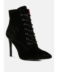 Rag & Co - Sulfur Suede Leather Stiletto Ankle Boot - Lyst