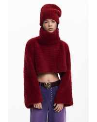 Desigual - Pack Crop Sweater And Hat - Lyst