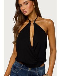 Edikted - Metta Ring Cutout Halter Top - Lyst