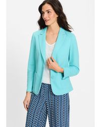 Olsen - Pique Blazer - Lyst