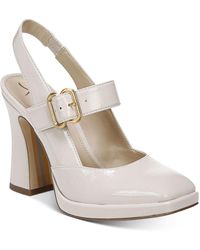 Sam Edelman Velvet Mckenna Mary Jane Mules in Soft Taupe Patent (Brown) | Lyst
