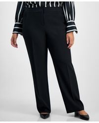 Kasper - Plus Size Mid-rise Full-length Straight-leg Pants - Lyst
