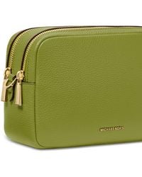 Michael Kors - Michael Bryant Medium Leather Double Zip Chain Camera Crossbody - Lyst