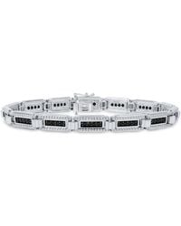 Macy's - Black & White Diamond Statement Bracelet (3 Ct. T.w. - Lyst