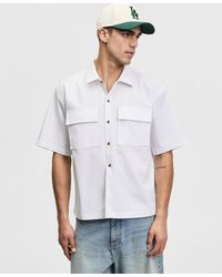 Mode Of One - Relaxed-fit Short-sleeve Ripstop Shirt - Lyst
