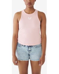 True Religion - Ombre Goddess Ribbed Tank Top - Lyst