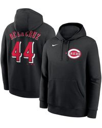 Nike - Elly De La Cruz Cincinnati Reds Player Name Number Club Fleece Pullover Hoodie - Lyst