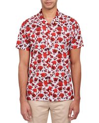 Society of Threads - Slim-fit Non-iron Performance Stretch Floral-print Camp Shirt - Lyst