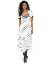 Belle & Bloom - You & I Polka Dot Midi Dress - Lyst