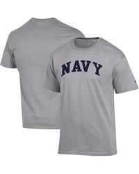 Champion - Navy Midshipmen Basic Arch T-shirt - Lyst