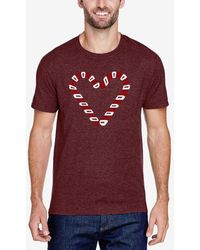 LA Pop Art - Candy Canes Premium Blend Word Art T-shirt - Lyst