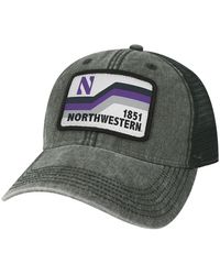 Legacy Athletic - Northwestern Wildcats Sun & Bars Dashboard Trucker Snapback Hat - Lyst