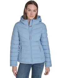 Tommy Hilfiger - Long Sleeves Hooded Puffer Jacket - Lyst