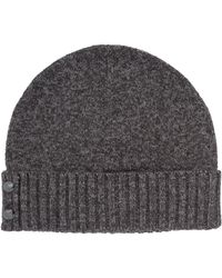 Ralph Lauren - Metallic Two Button Knit Beanie - Lyst
