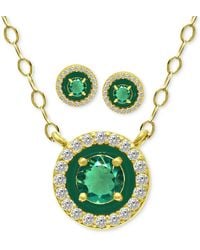 Giani Bernini - 2-pc. Set Lab-grown Green Quartz (1-3/8 Ct. T.w. - Lyst