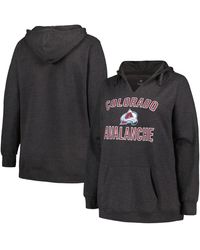 Profile - Colorado Avalanche Plus Size Arch Over Logo Pullover Hoodie - Lyst