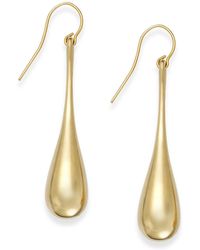 Lyst Signature Gold Teardrop Earrings In 14k Signature Gold Teardrop Earrings In 14k Lyst