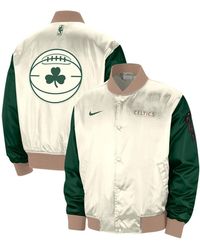 Nike - Boston Celtics 2023/24 City Edition Courtside Premier Full-snap Bomber Jacket - Lyst