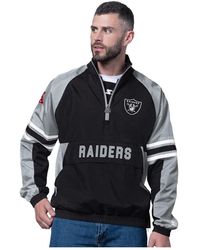 Starter - Las Vegas Raiders Prospect Half-zip Pullover Sweatshirt - Lyst