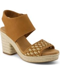 TOMS - Majorca Cork Platform Sandals - Lyst