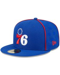 KTZ - Philadelphia 76ers Piped And Flocked 59fifty Fitted Hat - Lyst