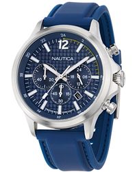 Nautica - Chronograph Or Date Silicone Watch - Lyst