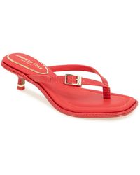 Kenneth Cole - Gillie Kitten Heel Sandals - Lyst