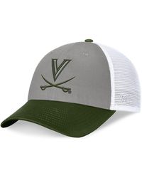 Top Of The World - Gray/green Virginia Cavaliers Oht Military Appreciation Badge Trucker Adjustable Hat - Lyst