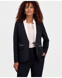Kasper - One-button Inverted-collar Blazer - Lyst