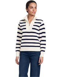 Lands' End - Drifter Slim Quarter Zip Sweater - Lyst