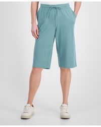 Style & Co. - Mid Rise Sweatpant Bermuda Shorts - Lyst