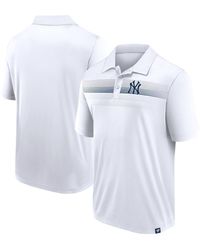 Fanatics - Branded White New York Yankees Victory For Us Interlock Polo - Lyst
