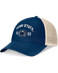 Top Of The World - Navy Penn State Nittany Lions Heritage Waylon Trucker Adjustable Hat - Lyst