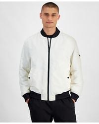 BOSS - Hugo By Baken2435 Slim-fit Satin Bomber Jacket - Lyst