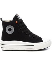 Xti - Refresh Collection Casual Canvas High Top Sneakers By - Lyst