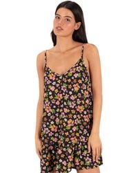 Hurley - Hibiscus Dream V-neck Mini Swim Dress - Lyst