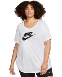 Nike - Plus Size Sportswear Essential Curved-hem Tunic Top - Lyst