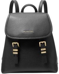 Michael Kors - Michael Quinn Extra Small Pebble Leather Flap Backpack - Lyst