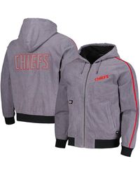 The Wild Collective - And Kansas City Chiefs Corduroy Hoodie Full-zip Bomber Jacket - Lyst