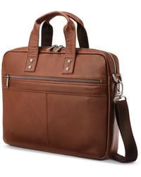 Samsonite - Classic Leather Slim Brief - Lyst