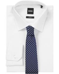 BOSS - Boss By Jacquard Pattern Silk-blend Tie - Lyst