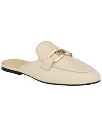 Guess - Bommiya Slip On Logo Hardware Mule Loafers - Lyst