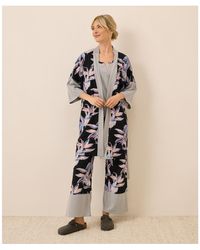 Pact - Organic Cotton Staycation Short Robe - Lyst