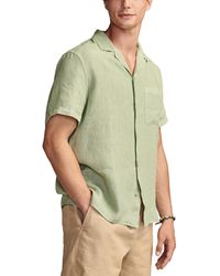 Lucky Brand - Linen Camp Collar Short Sleeve Shirt - Lyst