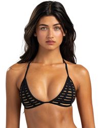 Beach Bunny - Hard Summer Strappy Cutout Triangle Bikini Top - Lyst