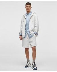 Mode Of One - Full Zip Fleece Hoodie Regular Fit Drawstring Shorts Exclusively At Macys - Lyst